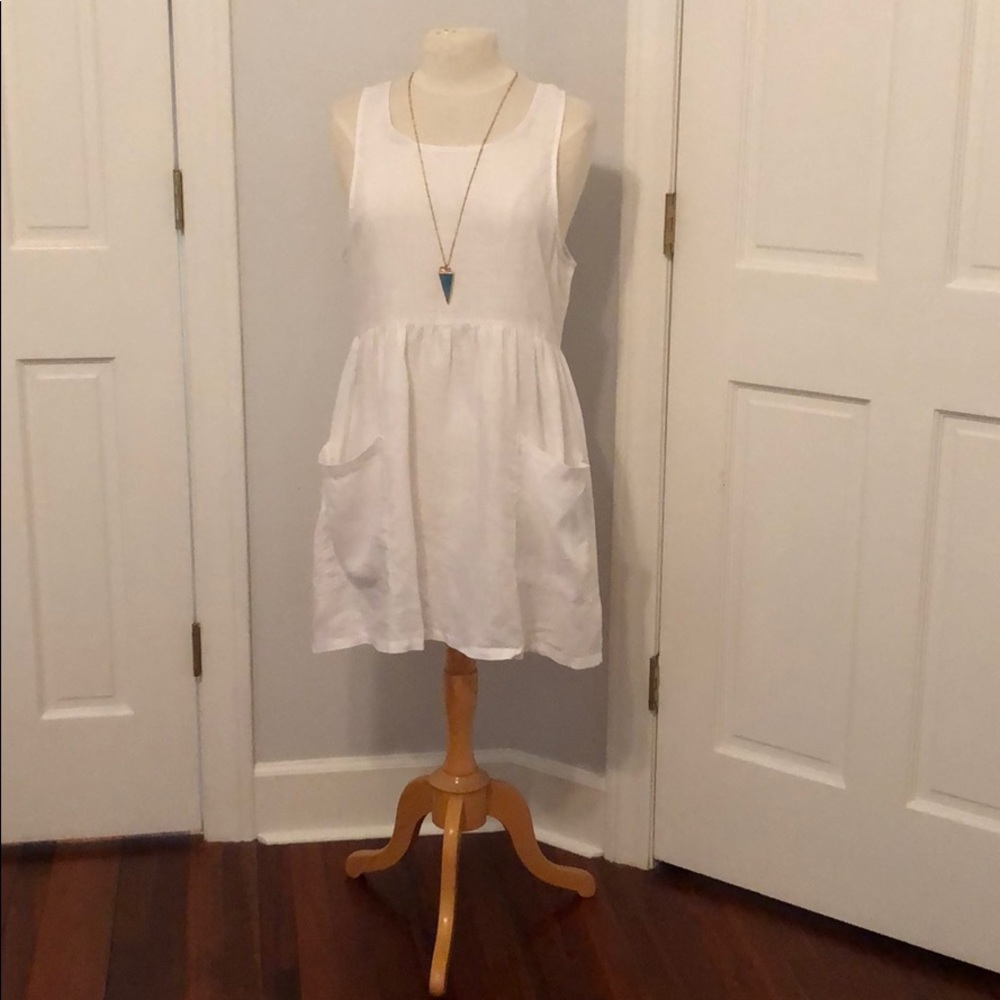 Forever 21 white linen dress